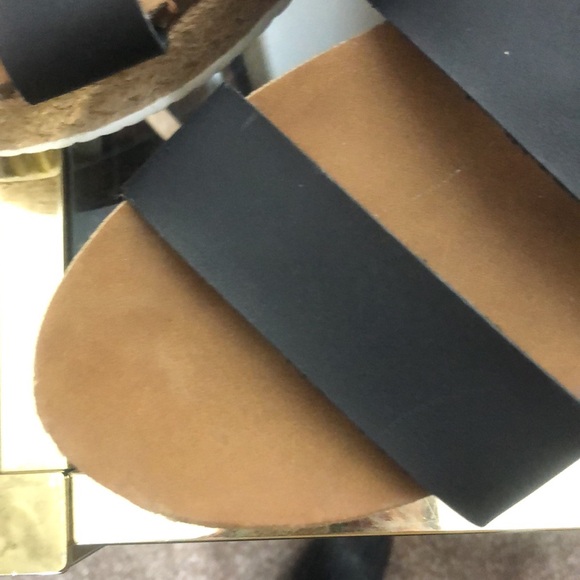 Anthropologie Spring step Patrizia 38 black strap platform sandals - Picture 6 of 9